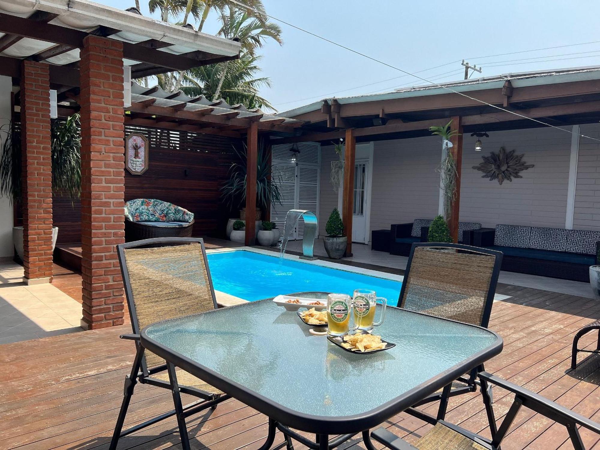 Casa Agradavel Com Piscina, A Poucos Passos Da Praia Peruibe Ngoại thất bức ảnh